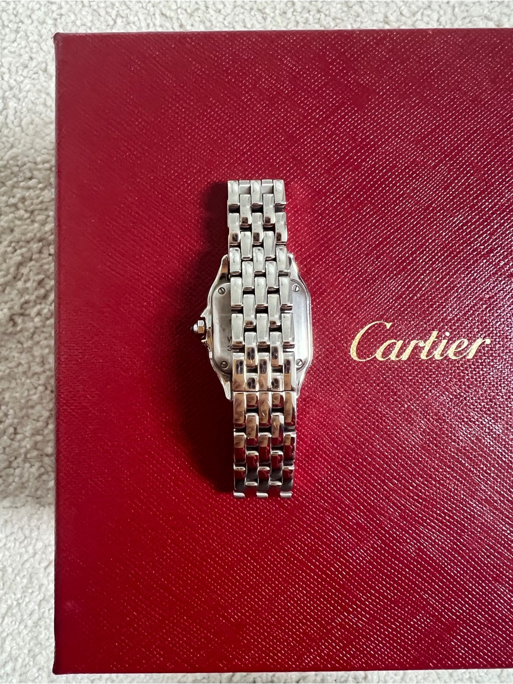 PANTHÈRE DE CARTIER WATCH, SMALL MODEL with diamonds - Picture 6 of 7